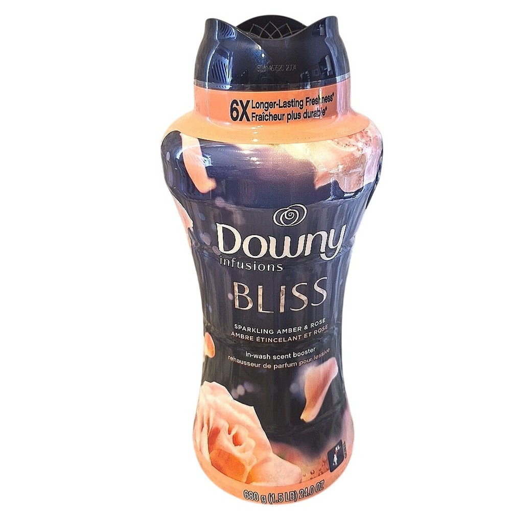 Downy Infusions Bliss In-Wash Scent Booster Beads‎ Amber & Rose 24 oz 680g NEW